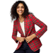 J. Crew Jackets & Coats | Nwt J. Crew Tartan Plaid Blazer Women's Size 2p Red Black Multi 2 Petite Lined | Color: Black/Red | Size: 2p