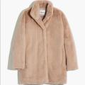 Madewell Jackets & Coats | Faux-Fur Coat | Color: Cream | Size: M