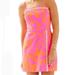 Lilly Pulitzer Shorts | Lilly Pulitzer Hot Pink Jesse Skort Romper | Color: Orange/Pink | Size: 4