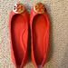 Tory Burch Shoes | Orange Tory Burch Flats | Color: Orange | Size: 6.5