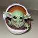 Disney Holiday | Baby Yoda In Hovering Pram "The Child" Mandalorian Christmas Ornament Star Wars | Color: Green/White | Size: Os