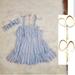 Jessica Simpson Dresses | Nwt Jessica Simpson Blue Striped Sun Dress Tassel Headband 2t | Color: Blue | Size: 2tg