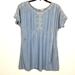 Anthropologie Dresses | Anthropologie Holding Horses Women Lyocell Chambray Mini Dress Size S Blue | Color: Blue | Size: S
