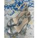 Nine West Shoes | Nine West Silver Glitter Sandal | Color: Silver | Size: 8.5