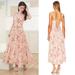 Anthropologie Dresses | Anthropologie Yumi Kim Sandrine Midi Dress Floral Dawn Blush Size Xs Nwot $248 | Color: Pink | Size: Xs