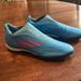 Adidas Shoes | Adidas X Crazyfas 3 Laceless Turf Soccer Cleats. Blue And Pink. 11.5 Men’s | Color: Blue/Pink | Size: 11.5