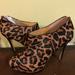 Nine West Shoes | Nine West Cow Leather Leopard Print Booties | Color: Brown/Tan | Size: 8