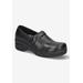 Wide Width Women's Lead Flats by Easy Street in Black Tool (Size 8 W)