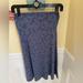 Lularoe Skirts | Lularoe Azure Ladies Skirt. Size 2xl. Yoga Waistband. Brand New With Tags. | Color: Blue | Size: Xxl
