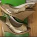 Lilly Pulitzer Shoes | Lilly Pulitzer Wedge Espadrilles | Color: Gold/Tan | Size: 9.5