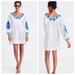 Madewell Dresses | Madewell Embroidered Blanca Blue & White Dress Size S | Color: Blue/White | Size: S