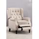 Althorpe Wing Back Recliner Button Back Fireside Linen Chair