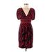 Muse exclusively for Boston Proper Casual Dress - Wrap: Red Jacquard Dresses - Women's Size 8