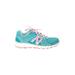 New Balance Sneakers: Teal Color Block Shoes - Women's Size 7 - Almond Toe