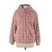 Bardot Faux Fur Jacket: Below Hip Pink Solid Jackets & Outerwear - Women's Size Medium