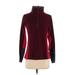Columbia Fleece Jacket: Below Hip Burgundy Solid Jackets & Outerwear - Women's Size Small