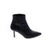 L'Agence Ankle Boots: Black Print Shoes - Women's Size 38 - Pointed Toe