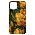 Hülle für iPhone 14 Pro Van Gogh Art Gelbe Blume Gelbe Tulpe Blume