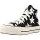 Converse Chuck Taylor All Star Lift Platform Large Stars Shoes Code A09903C, Black and Beige, 5.5 UK