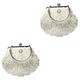 Holibanna 2 Pcs Shoulder Bags Sea Shell Purse Single-shoulder Bag Star Crystal Vintage Handbags for Evening Purse Crossbody Sling Bag Beaded Evening Bag Original Pearl Miss Bag Mini