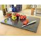 Scotvision Large Granite Chopping Board Speckled Stone Worktop Saver Kitchen Top - Black