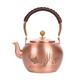 Copper Kettle, Kettle, Pure Copper teapot, Copper Tea, Copper Kettle, Copper Tea Set, Hand Polished Household Tea Set, Electric Ceramic Stove Set-V