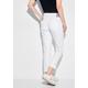 Slim-fit-Jeans CECIL Gr. 36, Länge 26, weiß (white) Damen Jeans Röhrenjeans Middle Waist