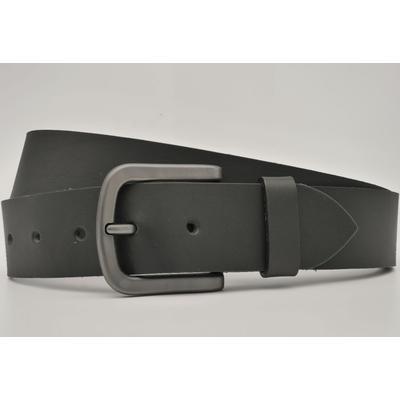 Ledergürtel ANNAMATONI, Damen, Gr. 115, schwarz, Rindsleder, unifarben, casual, Gürtel, mit silberner Schließe Image