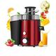 Juicer, 250W Electric Juicer Stainless Steel Juicer Fruit Vegetable Food Mixer Blender Extractor Machine 2 Speed Setting 18000R / M