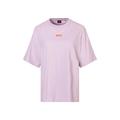 T-Shirt BOSS ORANGE "C_Eboyfriend Premium Damenmode" Gr. M (38), lila (open purple548) Damen Shirts Jersey mit großem BOSS Logodruck