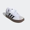 Sneaker ADIDAS SPORTSWEAR "VL COURT 3.0 KIDS", Gr. 34, schwarz-weiß (cloud weiß, core schwarz, grau one), Synthetik, Leder, sportlich, Schuhe, inspiriert vom Design des adidas samba