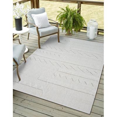 Teppich "Silly, LAGERRÄUMUNG", beige (cream), B:200cm H:8mm L:300cm, Polypropylen, MYFLAIR MÖBEL & ACCESSOIRES, Teppiche, Uni Farben, Hoch-Tief Effekt, Outdoor geeignet, Balkon, Terrasse Image