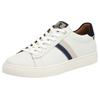Sneaker RIEKER SPORT, Herren, Gr. 45, bunt (weiß, dunkelblau), Leder, sportlich, Schuhe, mit Leder-Innenfutter, Freizeitschuh, Halbschuh, Schnürschuh
