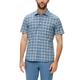 Kurzarmhemd S.OLIVER Gr. XXXL, N-Gr, blau (mid blue) Herren Hemden Kurzarm