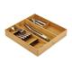 Joseph Joseph DrawerStore Cutlery, Kitchen Utensils and Cooking Utensil Gadget Accessories Organiser, in drawer storage - Bamboo