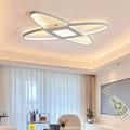 LED Ceiling Lights Dimmable Flush Mount Living Room Bedroom Lamp with Remote Control, 2-Ring Design Fixture Acrylic Chandelier for Hallway Lounge Lighting Home Lighting