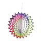 Mipcase 4pcs Garden Decoration Mandala Wind Decor for Home Rotation Wind Chime 3d Rotating Wind Chime Bell Outdoor Spinners Windchimes Outdoors To Rotate Stainless Steel Flowers Sequins