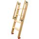 Solid Wood Bunk Bed Ladder With Safety Handrail, 3/4/5 Step RV Bed Step Ladder, Dorm Loft Bunk Replacement Ladder (Size : 125cm/49")