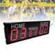 WJFLUCK LED Digital Scoreboard, Electronic Scoreboard 6 Digits Tennis Scoreboard Display Score & Period Use with Long Range Wireless Remote, Basketball Soccer Volleyball