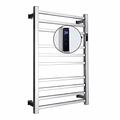 Electric Heated Towel Rack Electric Towel Warmer With A Timer, Electric Heated Towel Drying Rack, Home Bathroom 304 Stainless Steel Wall Mounted Heated Towel Rail Radiator,Round Tube,Plug In (Square T