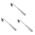 3pcs Garden Weeder Hoe Home Tools Root Remover Tool Hand Tools Puller Tool rip Out Hoe Digging Shovel Deeper Digging Weeder Manual Hand Weeder Yard Tools to dig ( Color : Silverx5pcs , Size : 34.5x6cm