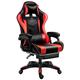 Gaming Chair Massage Office Chair Racing Chair - Massage Gaming Chair,Swivel Ergonomic Executive Leather Desk Chair with Footrest and Bluetooth Speakers Music Video Game Chair Comfortable anniversary