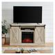 NOALED Fireplace TV Stand Farmhouse Fireplace TV Stand For TV Sliding Barn Door Electric Fireplace Entertainment Center With Remote Control Corner TV Console