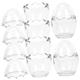 WOFASHPURET 6pcs Eggshell Candle Holder Clear Plant Pot Glass Candle Stand Terrarium Decorative Candle Pillar Candle Stand Glass for Table Top Glass Candlestick Dinner Party Desktop Glass Tea