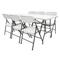 AMANKA Gartenmöbel Set klappbar - 180cm Tisch mit 6 Stühlen Garten Sitzgruppe Essgruppe