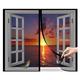 Aintap Black Magnetic Door Screen - 80x200cm - Protects Against Insects - Easy Closure - Durable Magnetic Adsorption