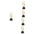 Yardwe 5pcs Trophy Children Toys Toy for Miniatures Sports Toys Basketball Trophies Plastic Trophies Match Award Soccer Trophies for Best Abs Music Combination Parent-child