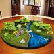 SIBEG Micro Landscape Decoration Landscape Bonsai Decoration Turntable Flower Artificial Flower Landscaping B-40cm