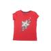 Baby Rock Apparel Short Sleeve T-Shirt: Red Tops - Kids Girl's Size 10