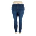 LC Lauren Conrad Jeggings - High Rise: Blue Bottoms - Women's Size 20 - Sandwash